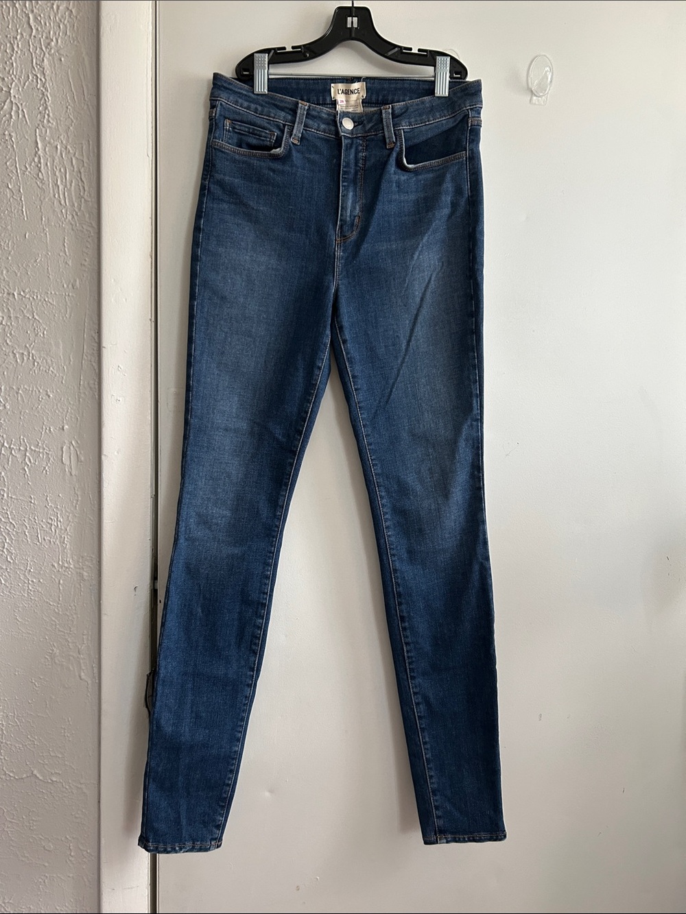 L'AGENCE Women's Dark Blue Skinny Jeans - Classic Indigo Wash
